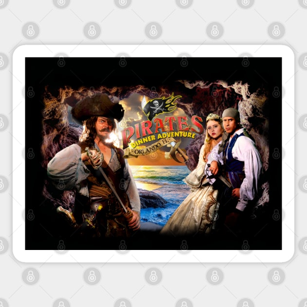 Pirates Adventure poster art Magnet by RangerRob